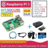 KIT-5D(128)  Raspberry Pi 5 (8GB RAM) - Complete SET (MicroSD 128GB)